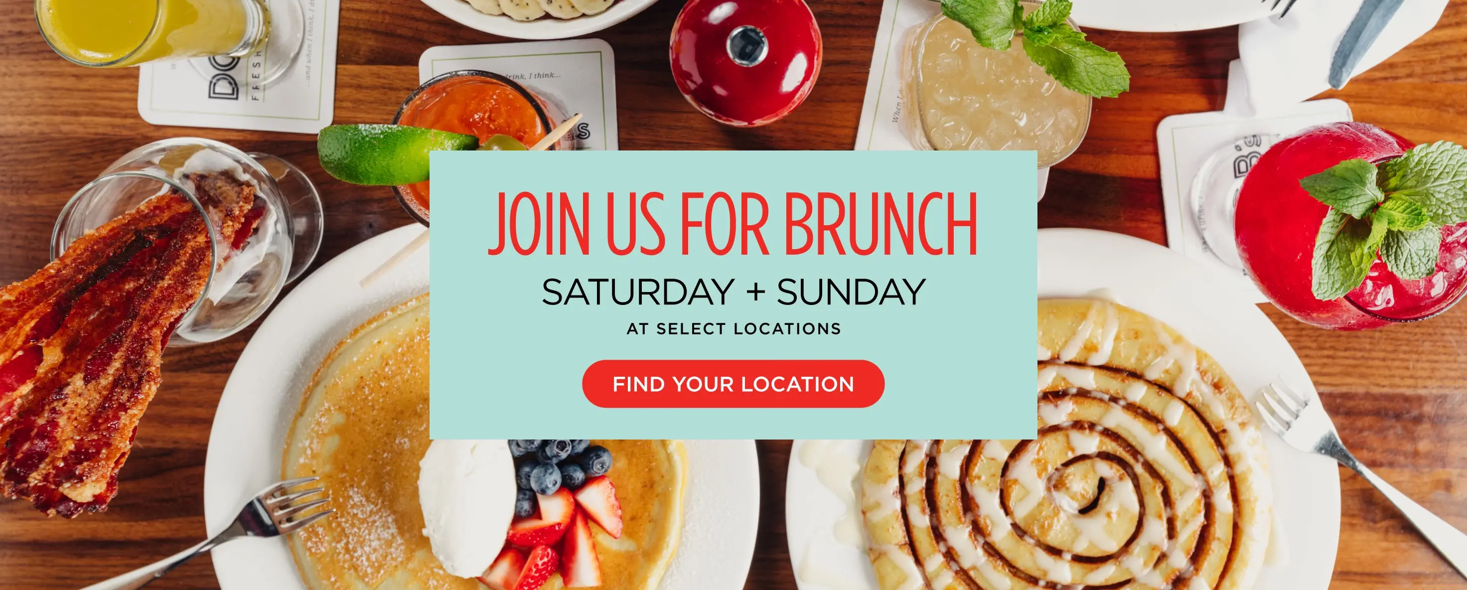 Brunch Saturday and Sunday